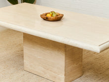 Load image into Gallery viewer, Travertine Post Modern Dining Table
