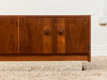Load image into Gallery viewer, Vintage Brown Saltman Credenza with Plinth Base