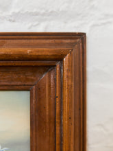 Load image into Gallery viewer, Framed Coastal Seascape Painting with Carved Wood Frame