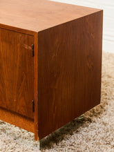 Load image into Gallery viewer, Vintage Brown Saltman Credenza with Plinth Base