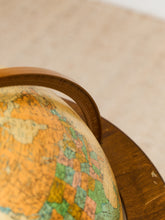 Load image into Gallery viewer, Vintage Replogle Illuminated Mid Century Walnut Floor Globe