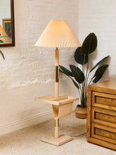 Load image into Gallery viewer, White Oak Magazine Floor Lamp