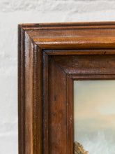 Load image into Gallery viewer, Framed Coastal Seascape Painting with Carved Wood Frame