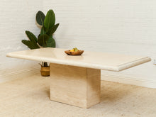 Load image into Gallery viewer, Travertine Post Modern Dining Table