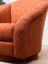 Load image into Gallery viewer, Orange Vintage Club Chair