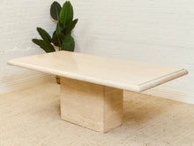 Load image into Gallery viewer, Travertine Post Modern Dining Table