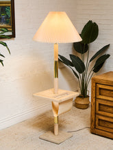 Load image into Gallery viewer, White Oak Magazine Floor Lamp