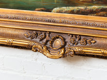 Load image into Gallery viewer, The Three Horsemen vintage, painting and gorgeous Italian frame a