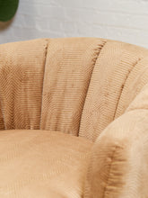 Load image into Gallery viewer, Rowan Swivel Chair in Maya Caramel Fabric