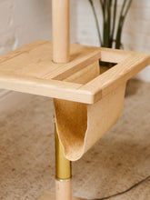 Load image into Gallery viewer, White Oak Magazine Floor Lamp