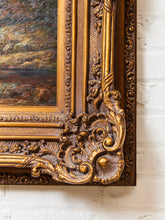 Load image into Gallery viewer, The Three Horsemen vintage, painting and gorgeous Italian frame a