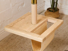 Load image into Gallery viewer, White Oak Magazine Floor Lamp