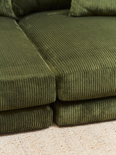 Load image into Gallery viewer, Low Profile Corduroy Lounging Sofa