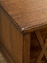 Load image into Gallery viewer, Brown Saltman Two Tier Corner Table