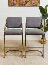 Load image into Gallery viewer, Pair of Vintage Deco Baughman Style Bar Stools