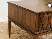 Load image into Gallery viewer, Brown Saltman Two Tier Corner Table