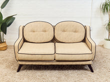 Load image into Gallery viewer, Two Tone Retro Style Loveseat Settee