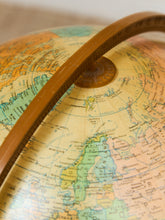 Load image into Gallery viewer, Vintage Replogle Illuminated Mid Century Walnut Floor Globe