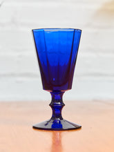 Load image into Gallery viewer, Antique Cobalt Blue Wine Glasses