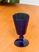Load image into Gallery viewer, Antique Cobalt Blue Wine Glasses