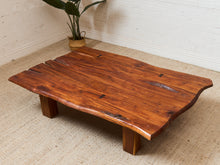 Load image into Gallery viewer, Primitive Raw Wood Live Edge Estate Coffee Table