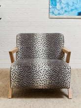 Load image into Gallery viewer, Zephyr Lounge Chair in Cheetah Upholstery