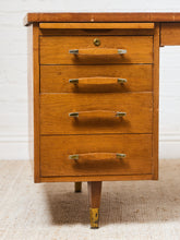 Load image into Gallery viewer, Left Facing Boomerang Wood Vintage Desk