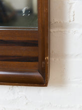 Load image into Gallery viewer, Vintage Striped 2 Tone Wood 1970s Mirror