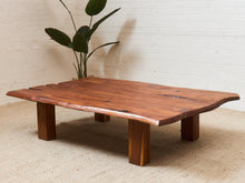 Load image into Gallery viewer, Primitive Raw Wood Live Edge Estate Coffee Table