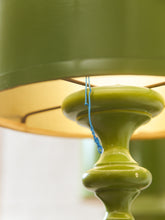 Load image into Gallery viewer, Green Olive Vintage Glossy Pendant Siamese Twin Hanging Lamps