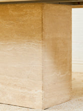 Load image into Gallery viewer, Travertine Post Modern Dining Table