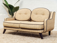 Load image into Gallery viewer, Two Tone Retro Style Loveseat Settee