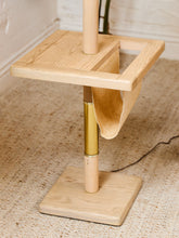 Load image into Gallery viewer, White Oak Magazine Floor Lamp