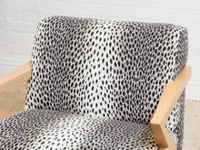 Load image into Gallery viewer, Zephyr Lounge Chair in Cheetah Upholstery