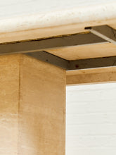 Load image into Gallery viewer, Travertine Post Modern Dining Table