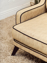 Load image into Gallery viewer, Two Tone Retro Style Loveseat Settee