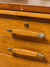 Load image into Gallery viewer, Left Facing Boomerang Wood Vintage Desk