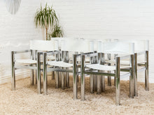Load image into Gallery viewer, Set of 6 1970’s Deco Bauhaus Tubular Dining Chairs