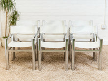 Load image into Gallery viewer, Set of 6 1970’s Deco Bauhaus Tubular Dining Chairs