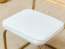 Load image into Gallery viewer, Brass and Rattan Dining Chair