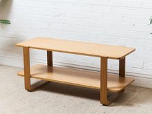 Load image into Gallery viewer, Blonde Wood 2 Tier Coffee Table