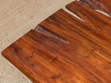 Load image into Gallery viewer, Primitive Raw Wood Live Edge Estate Coffee Table