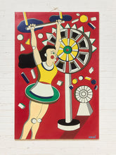 Load image into Gallery viewer, Trapeze Girl at the Parisian Circus Painting by L.Rise