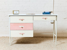 Load image into Gallery viewer, Pink Vintage Desk as Found