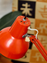 Load image into Gallery viewer, Midcentury Orange Industrial Desk Lamp