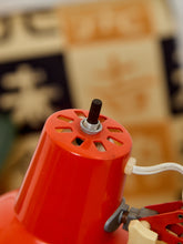 Load image into Gallery viewer, Midcentury Orange Industrial Desk Lamp