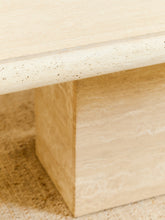 Load image into Gallery viewer, Travertine Post Modern Dining Table