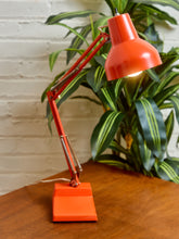 Load image into Gallery viewer, Midcentury Orange Industrial Desk Lamp