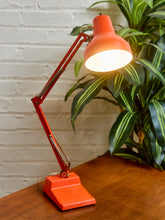 Load image into Gallery viewer, Midcentury Orange Industrial Desk Lamp