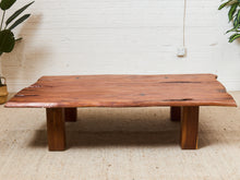 Load image into Gallery viewer, Primitive Raw Wood Live Edge Estate Coffee Table